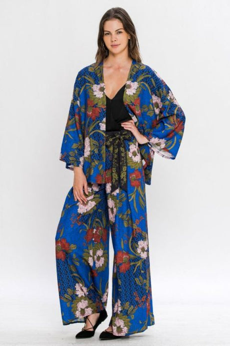 JEALOUS TOMATO FLORAL BREEZY CARDIGAN