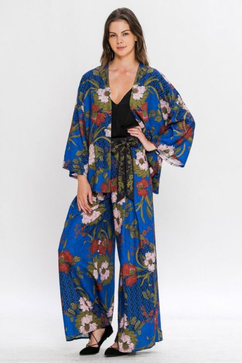JEALOUS TOMATO FLORAL BREEZY CARDIGAN