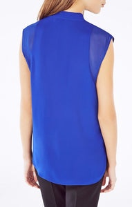 BCBG REMY SLEEVELESS WRAP TOP