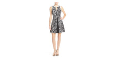 Load image into Gallery viewer, ADELYN RAE WOVEN PRINTED FIT AND FLARE DRESS