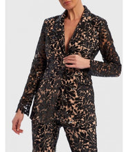 Load image into Gallery viewer, SERENA FLORAL SEQUIN SHEER BLAZER JACKET