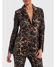 Load image into Gallery viewer, SERENA FLORAL SEQUIN SHEER BLAZER JACKET