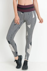 HIGH WAIST COLORBLOCK FULL LEGGINGS