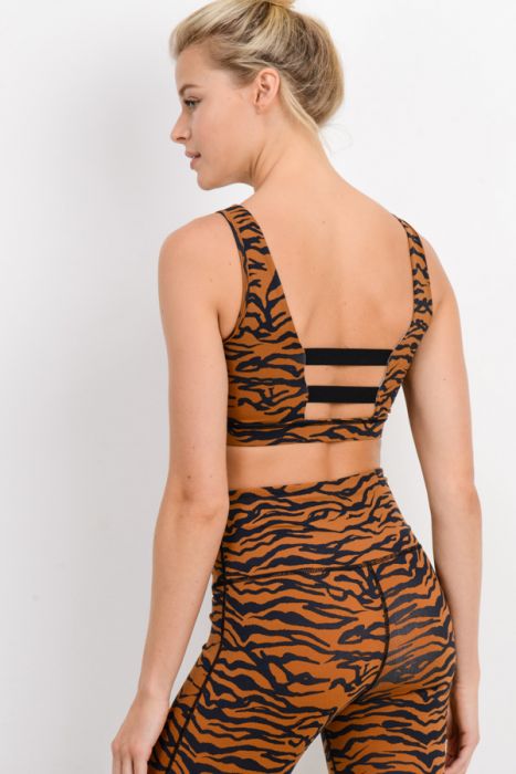 TIGER PRINT SPORTS BRA – Arelia's Dream