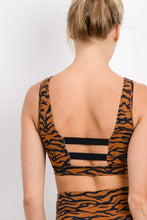 Load image into Gallery viewer, TIGER PRINT SPORTS BRA