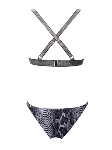BATHSHEBA SNAKESKIN PRINT BIKINI