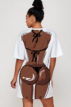 Load image into Gallery viewer, BIKINI SEXY BODY CARTOON TEE DRESS
