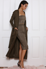 Load image into Gallery viewer, BROOKLYN FAUX SUEDE DUSTER
