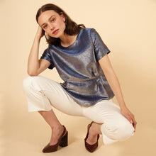 Load image into Gallery viewer, FRNCH CARREN ELECTRIC BLUE TOP
