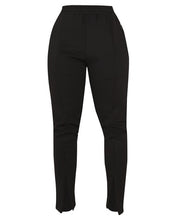 Load image into Gallery viewer, BLACK ZIP FRONT TAILORED JOGGER WITH SEAM DETAIL