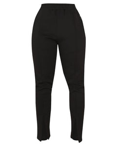 BLACK ZIP FRONT TAILORED JOGGER WITH SEAM DETAIL