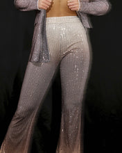 Load image into Gallery viewer, CHAMPAGNE OMBRE SEQUIN WIDE LEG TROUSER
