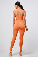 Load image into Gallery viewer, CROSS NECK CUTOUT JUMPSUIT