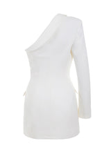 Load image into Gallery viewer, INAYA ONE SLEEVE TUXEDO DRESS