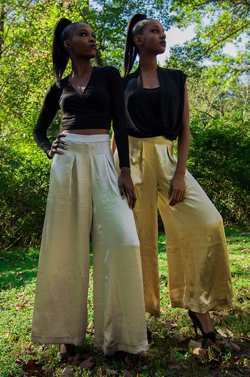 ENDLESS ROSE GISELLE METALLIC PANTS