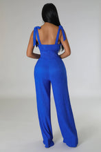 Load image into Gallery viewer, ROYAL BLUE CUTOUT JUMPSUIT