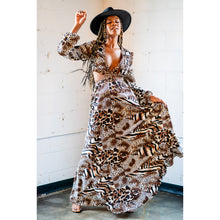 Load image into Gallery viewer, ANIMALISTIC  CUT OUT MAXI DRESS