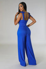 Load image into Gallery viewer, ROYAL BLUE CUTOUT JUMPSUIT