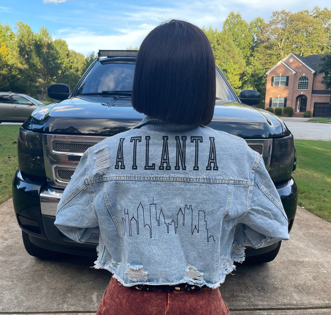 Atlanta On My Back Denim Jacket