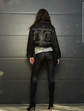 Load image into Gallery viewer, STUDDED FAUX LEATHER POCKET JACKET