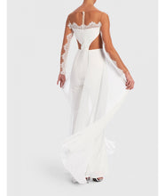 Load image into Gallery viewer, ANTONIA ILLUSION LACE JUMPSUIT IVORY