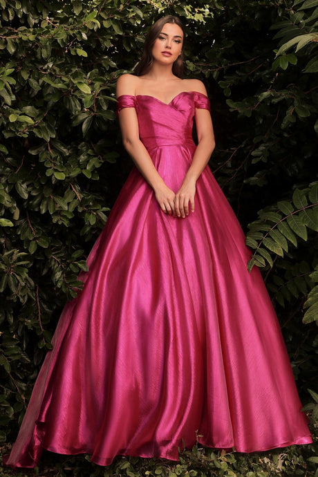 OFF SHOULDER ORGANZA GOWN