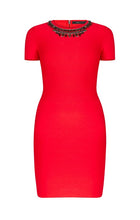 Load image into Gallery viewer, BCBG KAYLEN EMBELLISHED CUTOUT-BACK DRESS