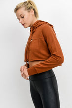 Load image into Gallery viewer, PEEKABOO CROP HOODIE SWEATSHIRT