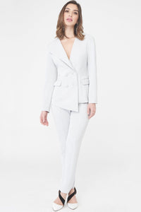 Lavish Alice Double Breasted Asymmetric Tuxedo Jacket