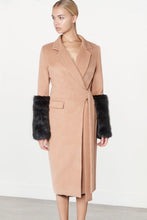 Load image into Gallery viewer, LAVISH ALICE TIE FRONT FAUX FUR COAT