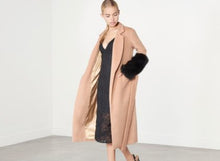 Load image into Gallery viewer, LAVISH ALICE TIE FRONT FAUX FUR COAT