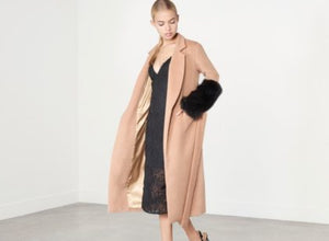 LAVISH ALICE TIE FRONT FAUX FUR COAT