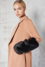 Load image into Gallery viewer, LAVISH ALICE TIE FRONT FAUX FUR COAT