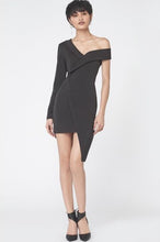 Load image into Gallery viewer, LAVISH ALICE ASYMMETRIC TUXEDO MINI DRESS