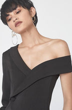 Load image into Gallery viewer, LAVISH ALICE ASYMMETRIC TUXEDO MINI DRESS
