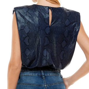 SNAKEPRINT MUSCLE TANK TOP