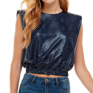 SNAKEPRINT MUSCLE TANK TOP
