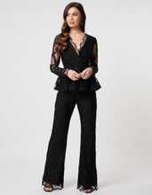 Load image into Gallery viewer, EMBROIDERED SEQUIN PEPLUM PANT SET