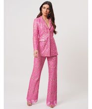 Load image into Gallery viewer, LANA FLORAL LACE SEQUIN TROUSERS