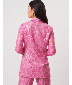 KIMBERLEY FLORAL LACE SEQUIN SUIT JACKET