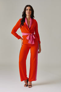 BRIDGET TAILORED TROUSERS WITH CONTRAST STRIPE