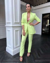 Load image into Gallery viewer, APPLE GREEN TAILORED SLIM FIT JACKET