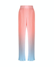 Load image into Gallery viewer, PINK &amp; BLUE OMBRE PLEATED WIDE LEG TROUSER