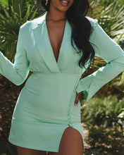 Load image into Gallery viewer, AQUA TAILORED BLAZER DRESS WITH BUTTON DETAIL