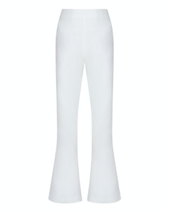 WHITE TAILORED FLARED TROUSER