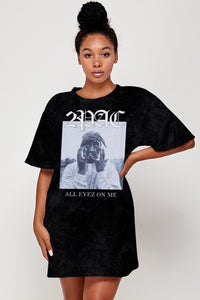 TUPAC GRAPHIC TEE DRESS