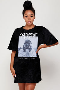 tupac oversized t shirt dress Boohoo Tupac T Shirt Dress Tupac Oversized Band T-Shirt