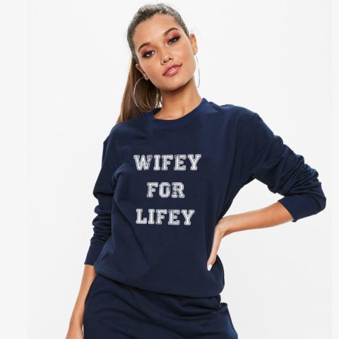 LULUSIMON WIFEY FOR LIFEY SWEATSHIRT