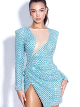 Load image into Gallery viewer, YUNA LONG SLEEVE SEQUINED DRESS